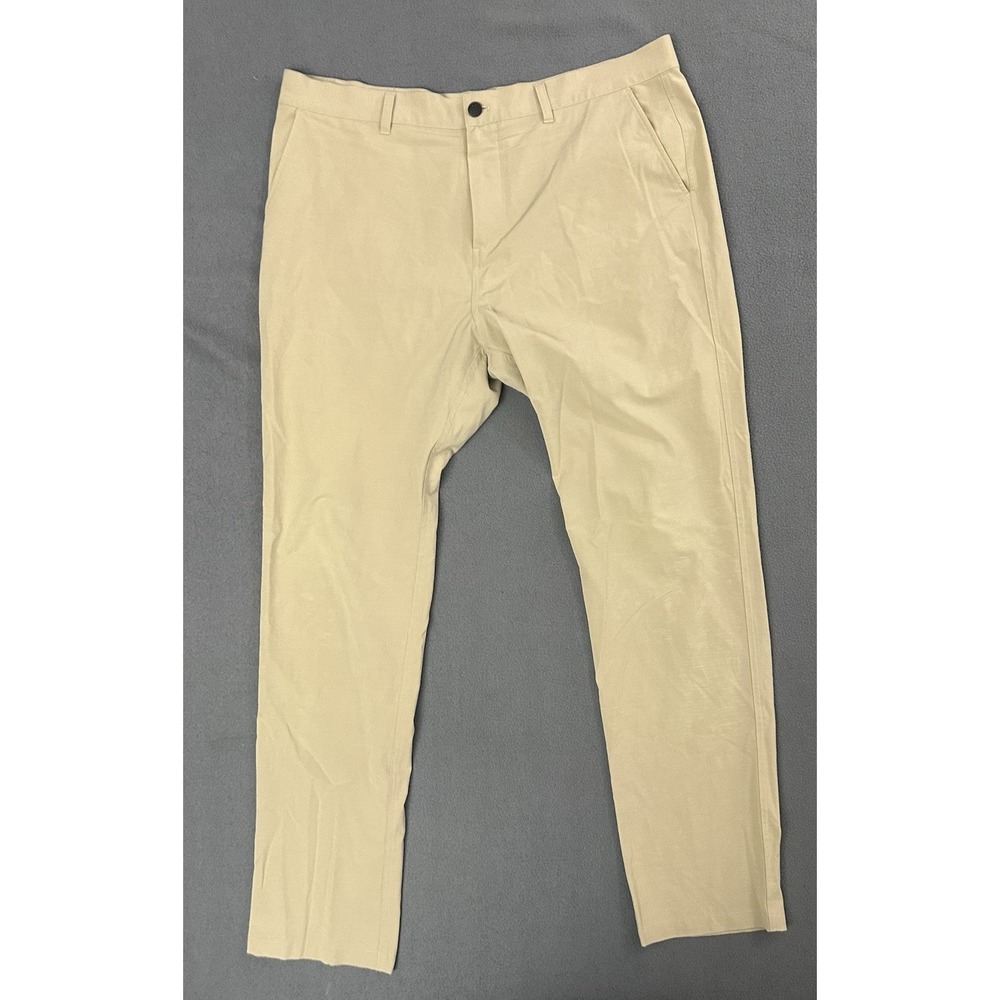 Free Fly Pants Mens 36x32 Tan Straight Leg Performance Stretch Outdoor Logo